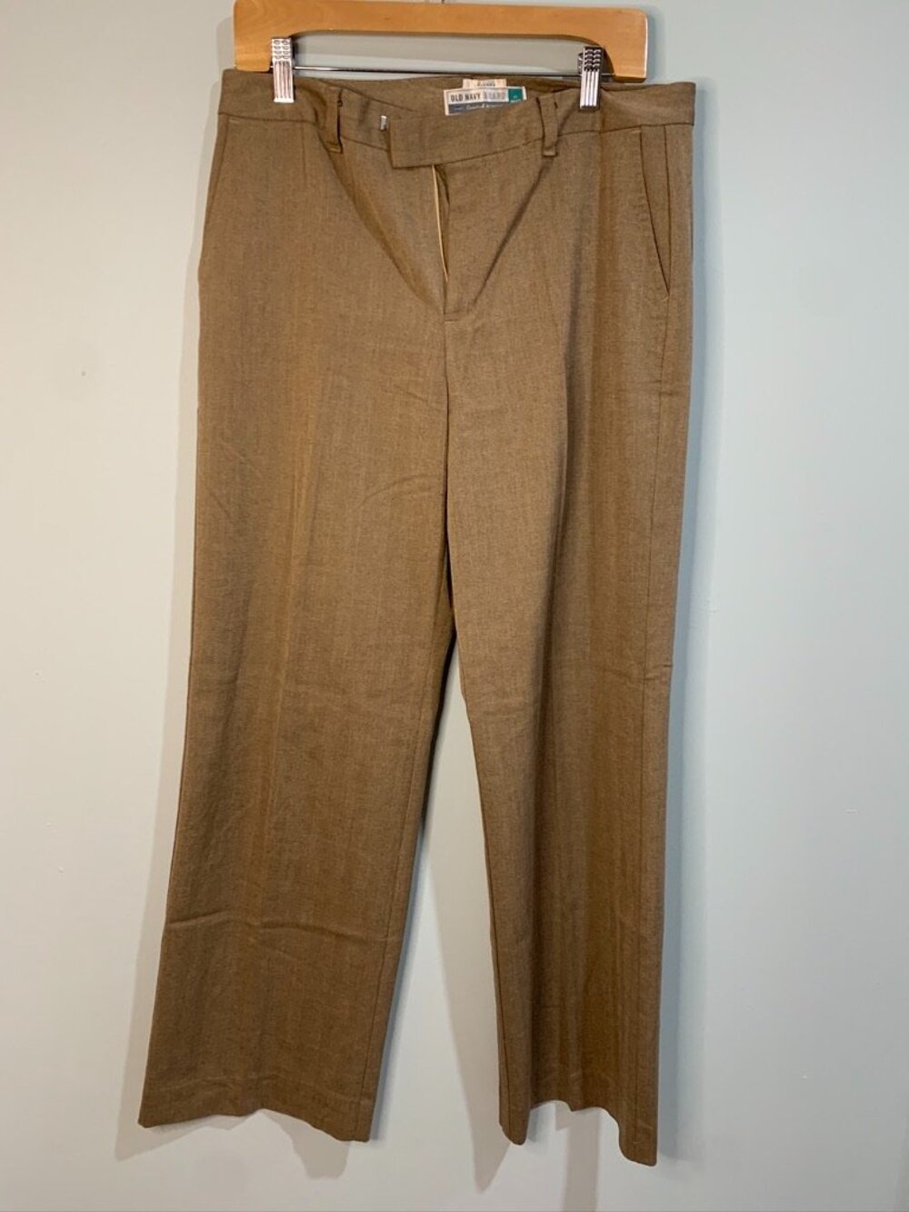 Old Navy Essential Stretch Dress Pants Size 10 Tan Straight Leg Career Work Slac